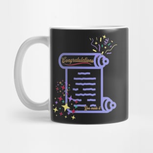 Congratulations, You Made It, Fireworks, Stars Mug